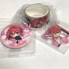 ブルーロック　千切豹馬　めじるしチャーム　缶バッチ　マスキングテープ　くら寿司