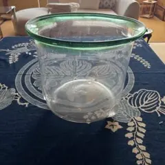 昭和レトロ 脚付ききんぎょ鉢 曽我ガラス 4号 - メルカリ