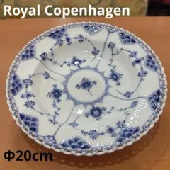 ロイヤルコペンハーゲン ブルーフルーテッドフルレースデザート皿 深皿のサムネイル