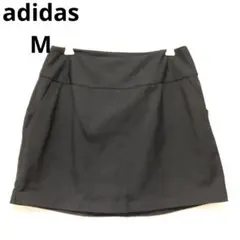 【adidas】ブラック ゴルフ インナーパンツ付 スカート ポケット付き M