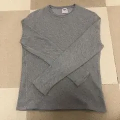 ZARA グレー 長袖Tシャツ M