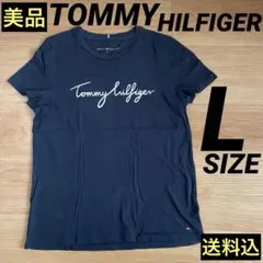 美品送料込LサイズトミーヒルフィガーTシャツレディースTOMMYHILFIGER