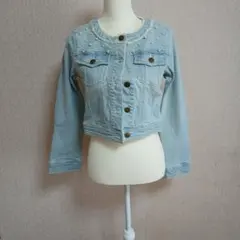 Requiem Distant パール付きデニムジャケット