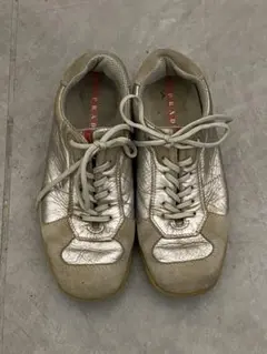 【超希少】 プラダスポーツ 00s シルバー スニーカー