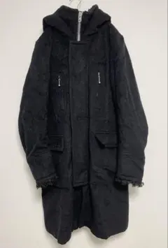ラシュッド リバーシブル ロングコート 黒 - メルカリ