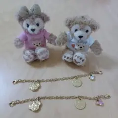 ダッフィー・シェリーメイ　【10周年限定】ぬいぐるみストラップ