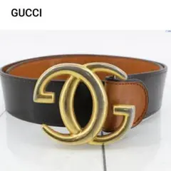 GUCCI グッチ GGロゴ ベルト ブラックレザー
