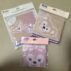 新品ディズニーリゾート　ダッフィー シェリーメイ ウオッシュタオルセット