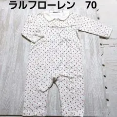 Z5☆ラルフローレンの小花柄カバーオール☆70☆ロンパース