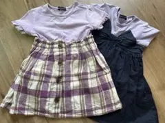 Bebe 女の子用　半袖ワンピース　2着