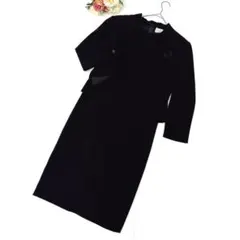 美品✨東京ソワール（9）ブラックフォーマル アンサンブル セットアップ 黒