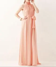 ロングドレス　aライン　演奏会　ピンク