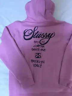 Stüssy ピンク パーカー Lサイズ（値段交渉可）
