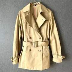 BLACK by moussy キャメルショートトレンチコート サイズ1のサムネイル