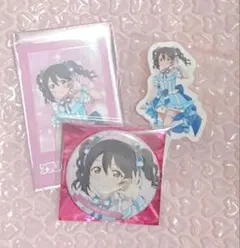 ラブライブ μ's 矢澤にこ 缶バッジ カード ステッカー