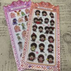 毎日発送 匿名配送 即購入OKアクリルシール2枚セット　モンチッチ　こびとづかん