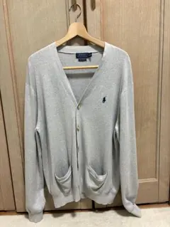 POLO RALPH LAUREN グレー カーディガン Lのサムネイル