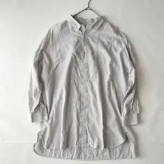 サマンサモスモス sm2 チュニック長袖 シャツ ブラウス ストライプ FREE