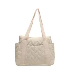 トートバッグ マザーズバッグ 大容量 保育園 通勤 【ホワイト】