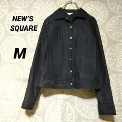 NEW’S SQUARE デニムジャケット ブルー　М　Gジャン　美品　上品