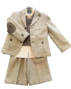 入学式・卒園式　男の子　ミチコロンドン英国トラッド風スーツ　サイズ：120