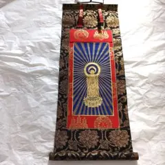 [희귀품] 조도 신슈 혼간지 학교 구 고혼존 불상 아미타 여라이 핸디 도신 불상 그림 벽걸이 두루마리