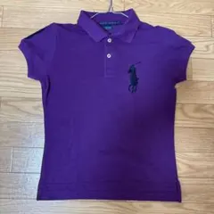 ポロ ラルフローレン 半袖 ポロシャツ ビッグポニー ロサンゼルス パープル　紫 Ralph Lauren - ラルフローレン カノコ ビッグポニー ブラジル