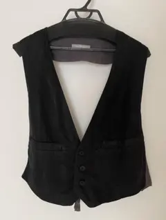 nest Robe リネン混 ベスト ジレ ブラックのサムネイル