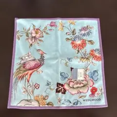 WEDGWOOD 花と鳥の刺繍ハンカチ