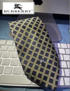 Burberry's ネクタイ ネイビー/ゴールド