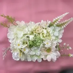 ホワイト系 造花 アレンジメント
