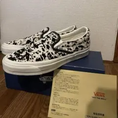 VANS スリッポン ホワイト/ブラック 28cm US10 UK9 美品