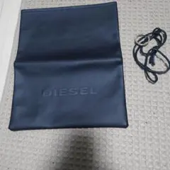 DIESEL 黒 ショッパー ストラップ付き