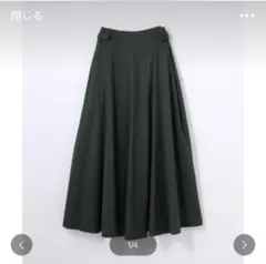 ギャルリーヴィ　コットンシルクサイドタックスカート