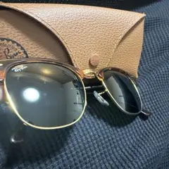 Ray-Ban Clubmaster サングラス ブラウン/ブラック