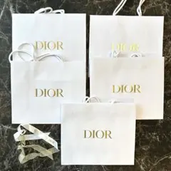 【美品】Dior ショッパー 5枚セット リボン付き ギフト用