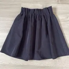 ダークグレー フレアスカート ひざ丈のサムネイル