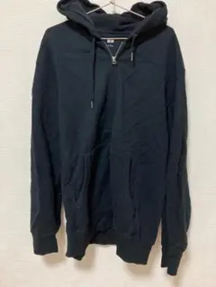ユニクロ　スウェットフルジップパーカー　黒