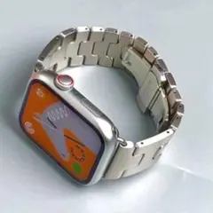 Apple Watch用シルバー Hステンレス ベルト アップルウォッチ