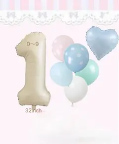 誕生日 飾り 風船 セット くすみカラー バースデイ バルーン ２歳 100日祝