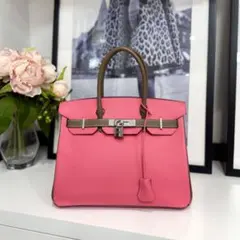 HERMES バーキン25 □P刻印 トリヨンクレマンス 美品 正規品 - メルカリ