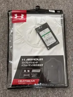 UNDER ARMOUR HEATGEAR アンダーシャツ LG ホワイト