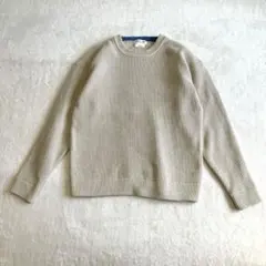 チャオパニックティピー ワッフルニット セーター ベージュ S クルーネックのサムネイル