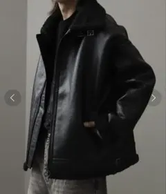 【welise/ウェライズ】ヘビーPUムートンオーバーサイズ ボンバージャケット