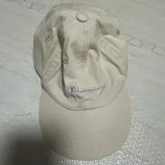 Champion キャップ ベージュ パープル