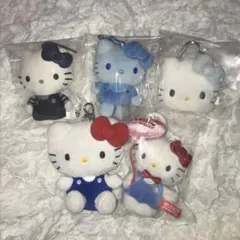 ハローキティ 50周年記念　ぬいぐるみ　セット　キティ　ストラップ　マスコット