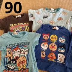 本日限定値下げ！BANDAI アンパンマン Tシャツ長袖 90cm 綿100%