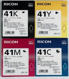 RICOH 純正 インクカートリッジ 4色セット - メルカリ