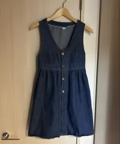 キッズ用　デニムジャンバースカート