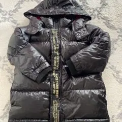 黒 ダウンコート フード付き 100cm~